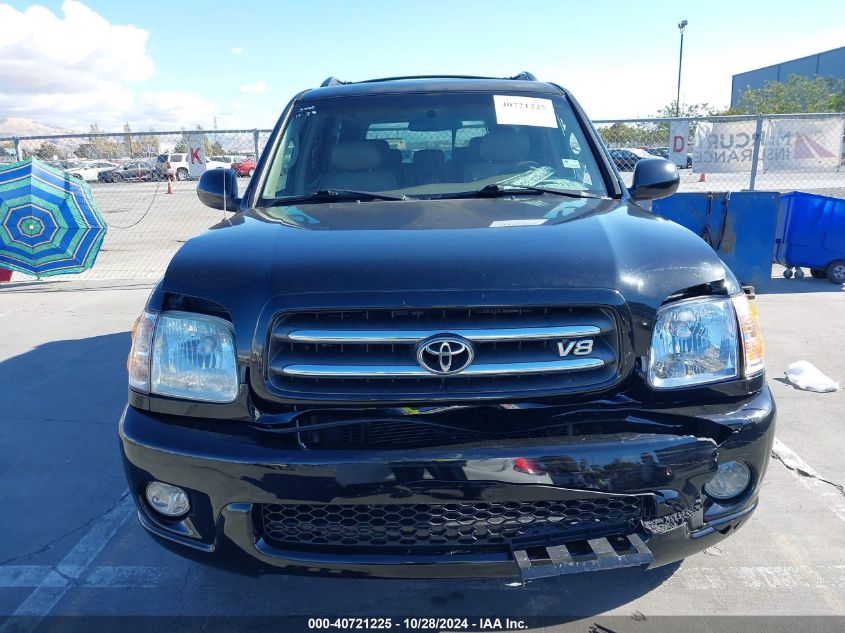 2002 Toyota Sequoia Limited V8 VIN: 5TDBT48A62S069442 Lot: 40721225