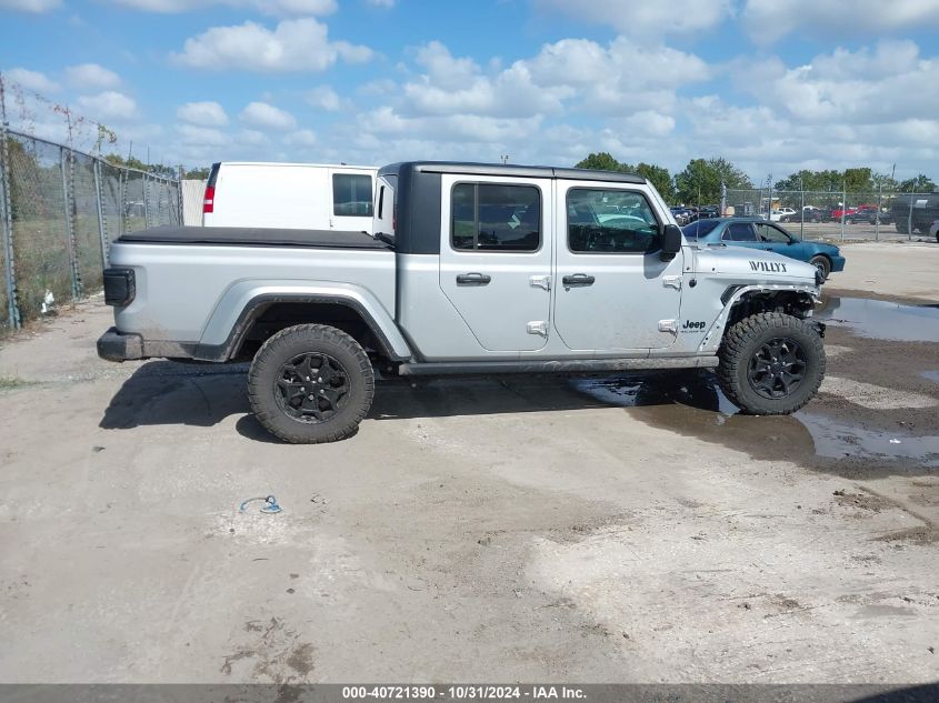 2023 Jeep Gladiator Willys 4X4 VIN: 1C6HJTAG0PL525346 Lot: 40721390