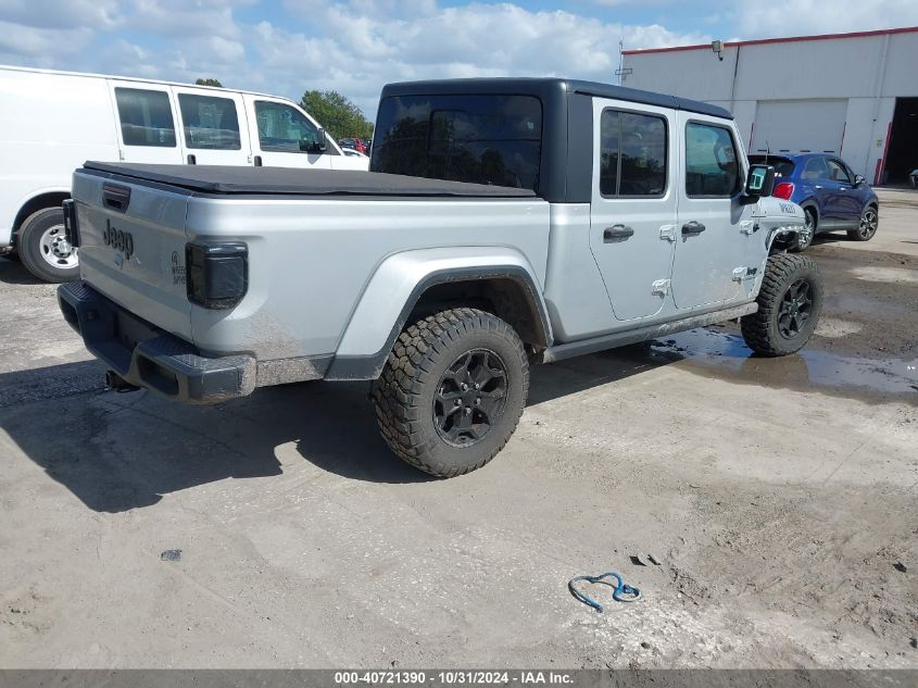 2023 Jeep Gladiator Willys 4X4 VIN: 1C6HJTAG0PL525346 Lot: 40721390