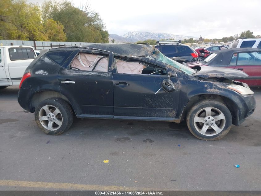 2005 Nissan Murano Sl VIN: JN8AZ08W25W434366 Lot: 40721456