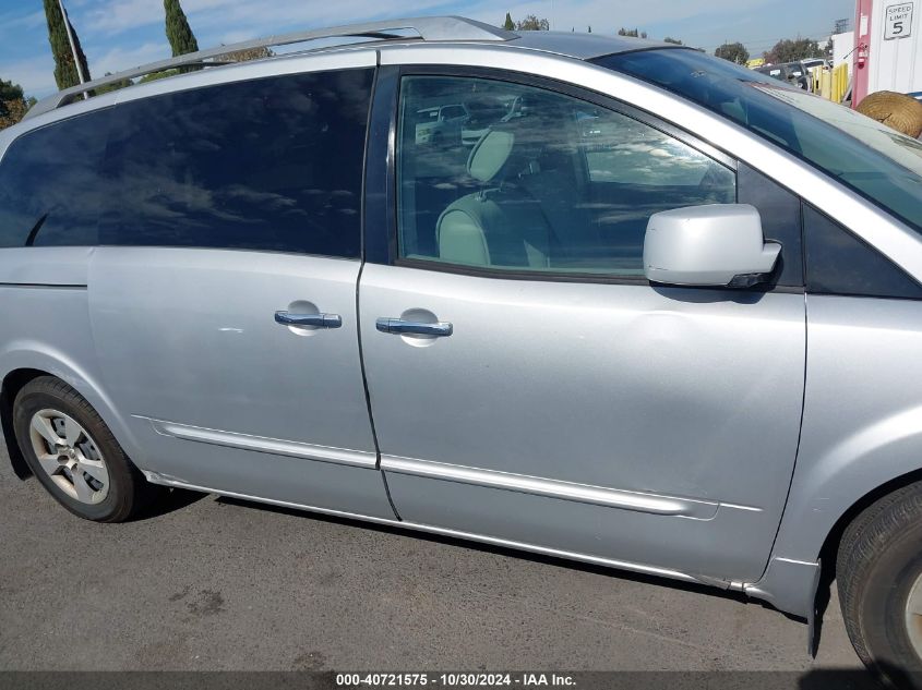 2007 Nissan Quest 3.5 S VIN: 5N1BV28U57N129518 Lot: 40721575