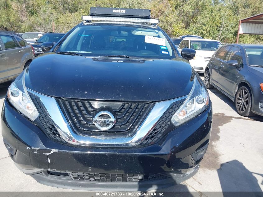 2018 Nissan Murano Sv VIN: 5N1AZ2MH9JN136598 Lot: 40721733