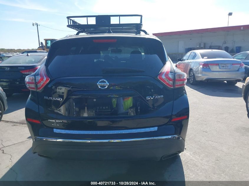 2018 Nissan Murano Sv VIN: 5N1AZ2MH9JN136598 Lot: 40721733