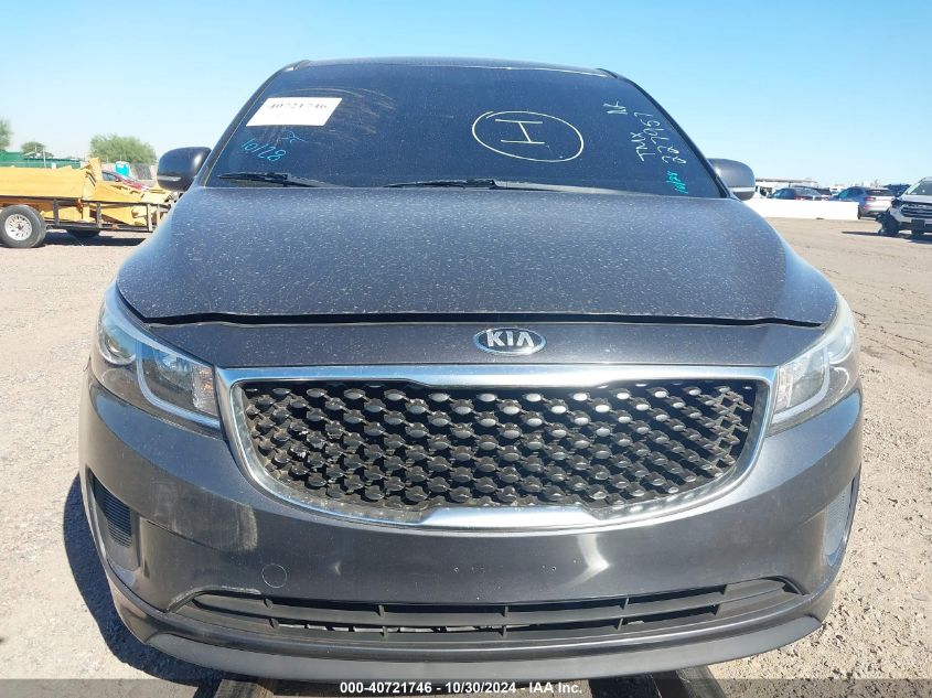 2017 Kia Sedona Lx VIN: KNDMB5C16H6227957 Lot: 40721746