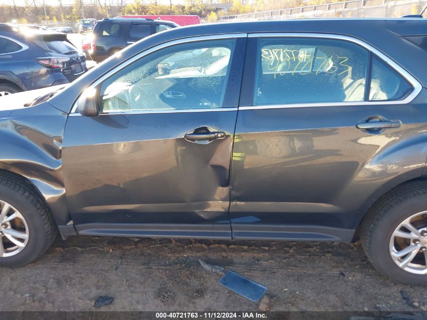 2017 Chevrolet Equinox Ls VIN: 2GNFLEEK6H6220567 Lot: 40721763