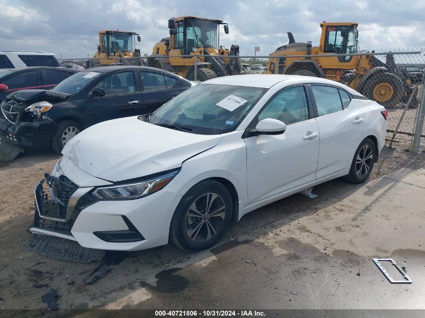 2022 Nissan Sentra Sv Xtronic Cvt VIN: 3N1AB8CV3NY297883 Lot: 40721806