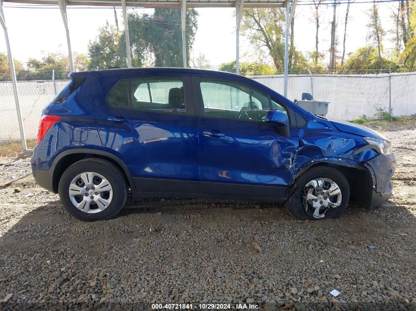 2017 Chevrolet Trax Ls VIN: 3GNCJKSB2HL179278 Lot: 40721841