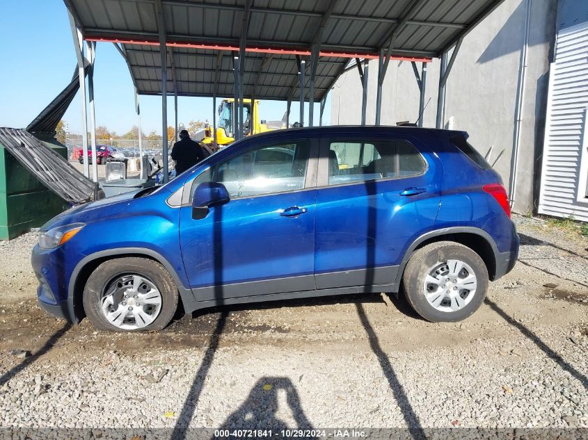 2017 Chevrolet Trax Ls VIN: 3GNCJKSB2HL179278 Lot: 40721841