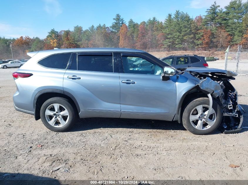 2021 Toyota Highlander Le VIN: 5TDBZRBH5MS058114 Lot: 40721984