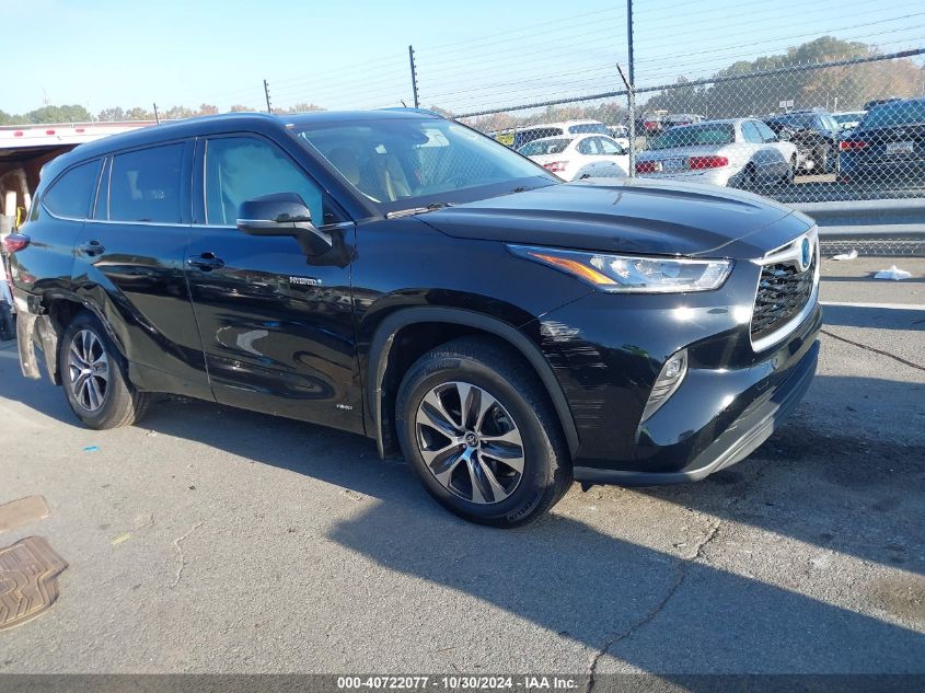 2020 TOYOTA HIGHLANDER HYBRID XLE - 5TDHBRCH1LS500818