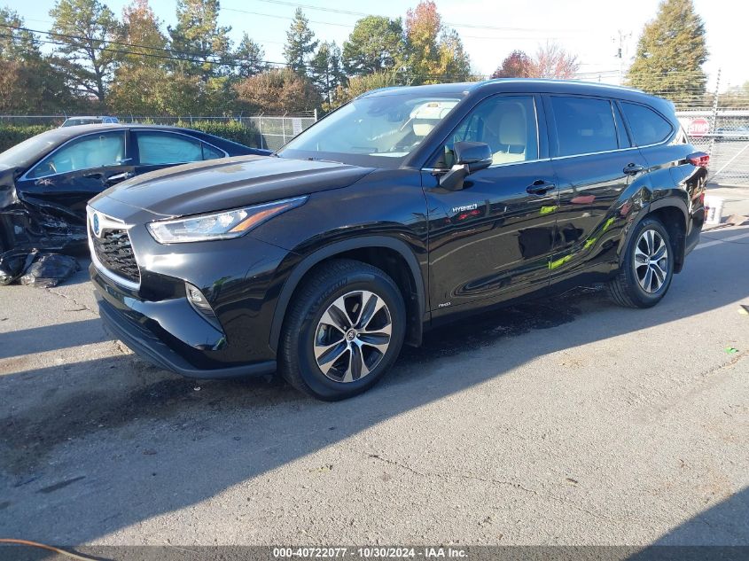 2020 TOYOTA HIGHLANDER HYBRID XLE - 5TDHBRCH1LS500818