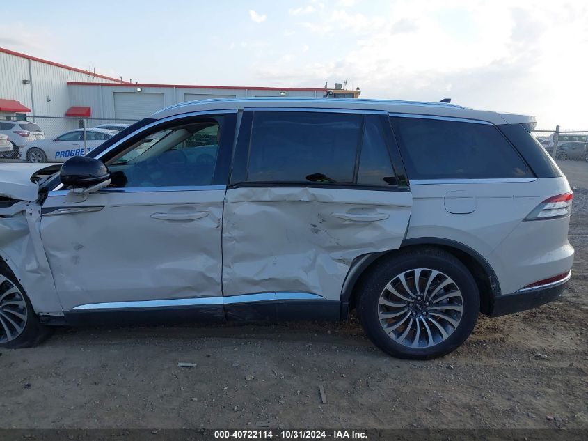 2022 Lincoln Aviator Reserve VIN: 5LM5J7WC1NGL17421 Lot: 40722114