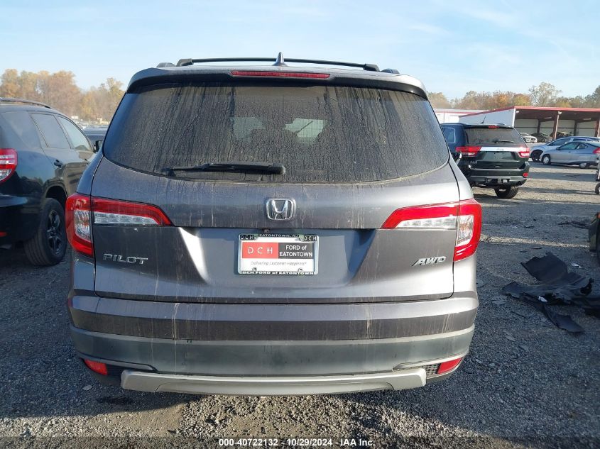 2019 Honda Pilot Ex VIN: 5FNYF6H38KB101343 Lot: 40722132