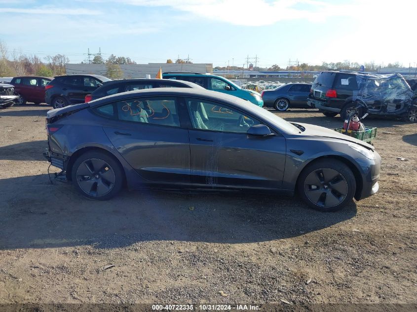 2023 Tesla Model 3 Rear-Wheel Drive VIN: 5YJ3E1EA5PF601468 Lot: 40722335