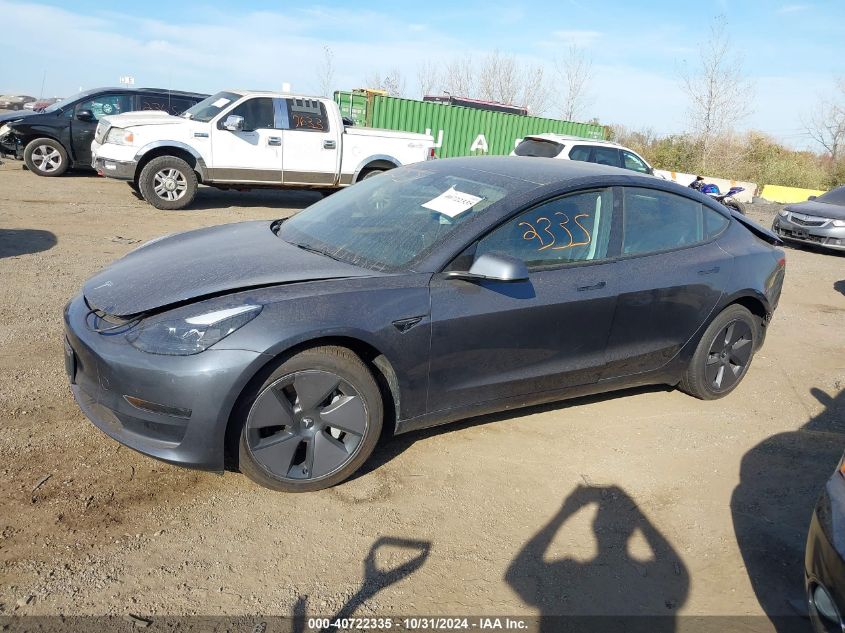 2023 Tesla Model 3 Rear-Wheel Drive VIN: 5YJ3E1EA5PF601468 Lot: 40722335