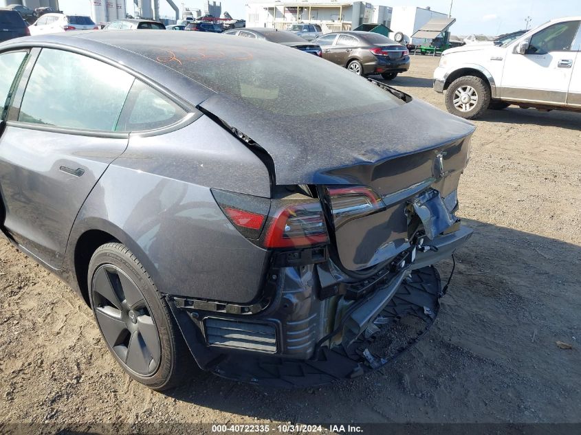 2023 Tesla Model 3 Rear-Wheel Drive VIN: 5YJ3E1EA5PF601468 Lot: 40722335