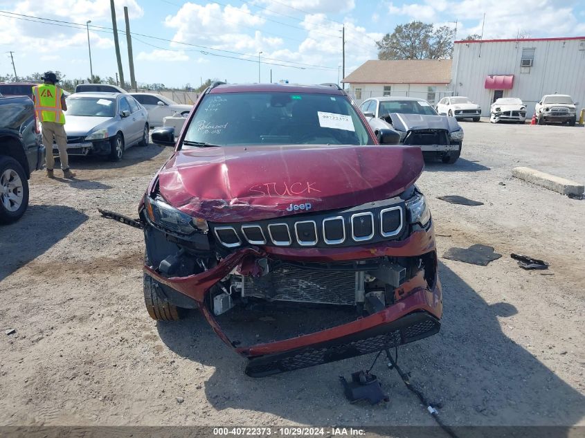 2022 Jeep Compass Latitude Fwd VIN: 3C4NJCBB1NT112822 Lot: 40722373