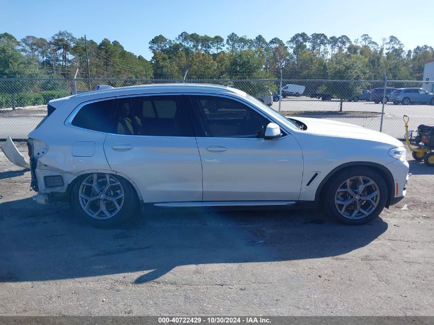 2021 BMW X3 SDRIVE30I - 5UXTY3C07M9G51602