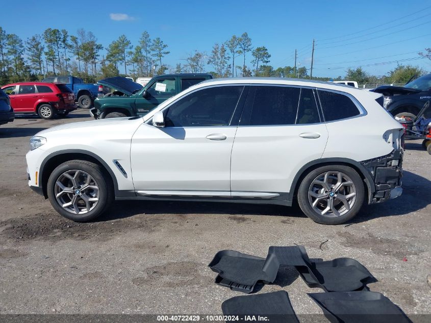 2021 BMW X3 SDRIVE30I - 5UXTY3C07M9G51602