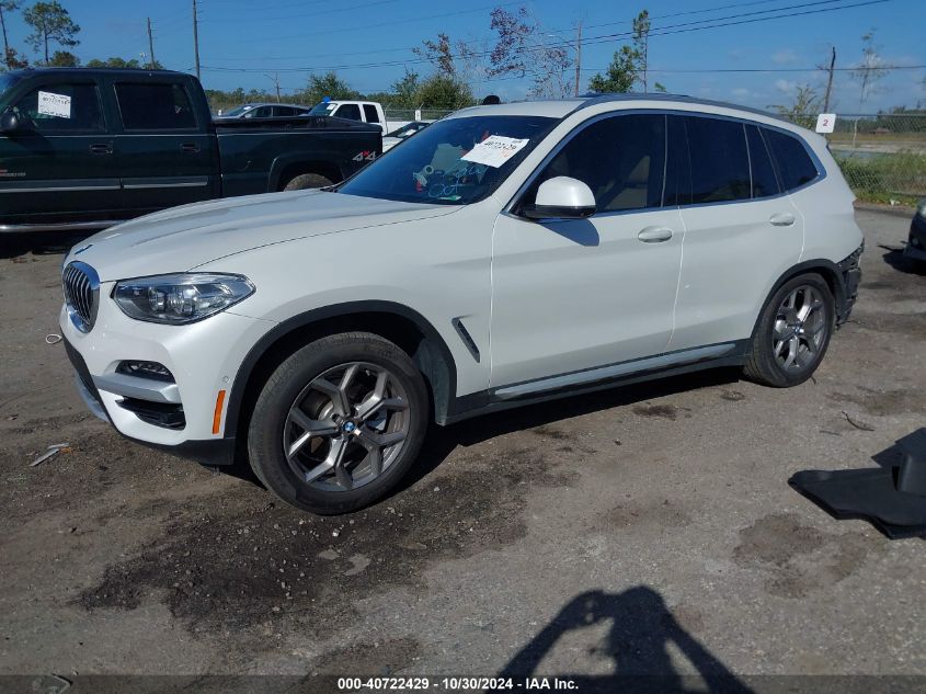 2021 BMW X3 SDRIVE30I - 5UXTY3C07M9G51602