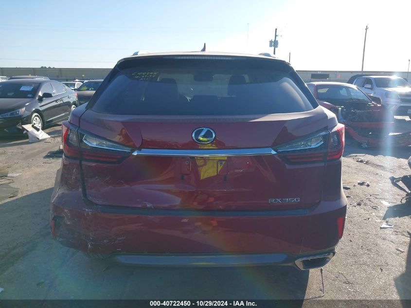 2019 Lexus Rx 350 VIN: 2T2ZZMCA1KC118541 Lot: 40722450