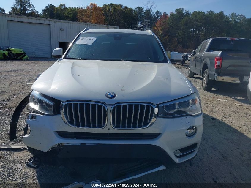 2017 BMW X3 Sdrive28I VIN: 5UXWZ7C3XH0X40597 Lot: 40722561