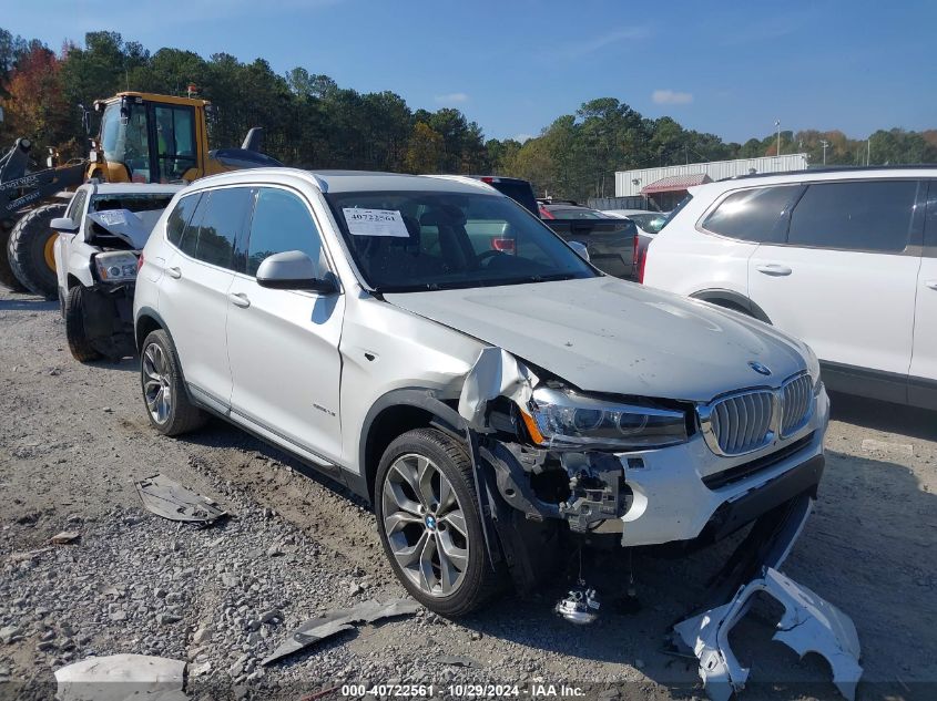 2017 BMW X3 Sdrive28I VIN: 5UXWZ7C3XH0X40597 Lot: 40722561