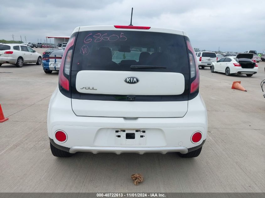 2018 Kia Soul + VIN: KNDJP3A50J7534426 Lot: 40722613