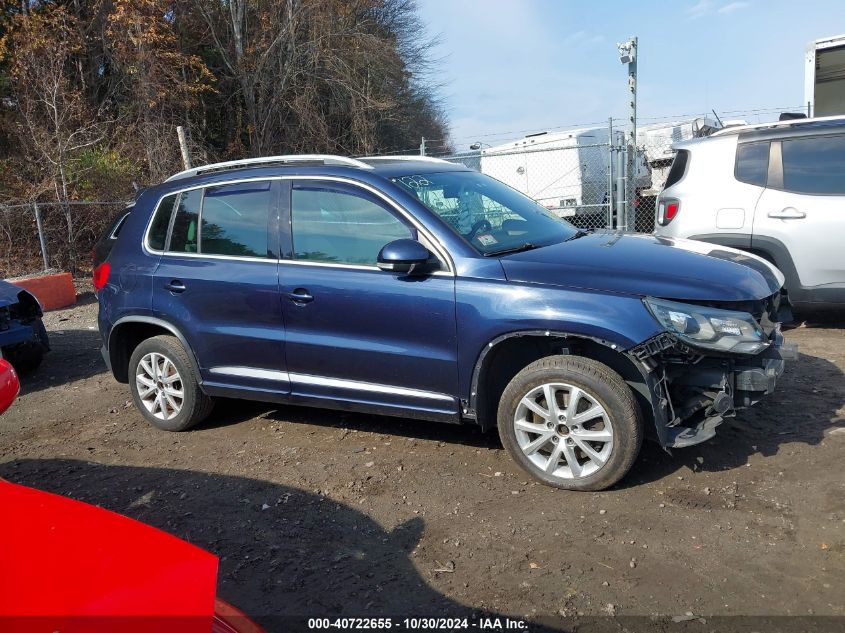 2014 Volkswagen Tiguan R-Line VIN: WVGBV3AX8EW044125 Lot: 40722655