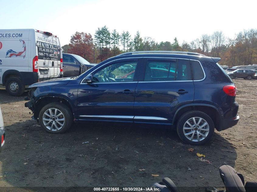 2014 Volkswagen Tiguan R-Line VIN: WVGBV3AX8EW044125 Lot: 40722655