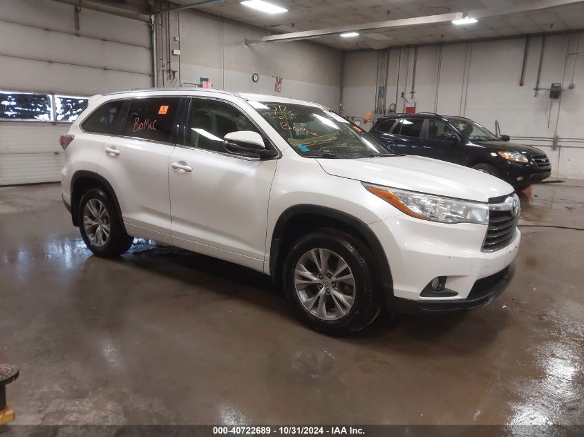 VIN 5TDJKRFH0FS190310 2015 TOYOTA HIGHLANDER no.1