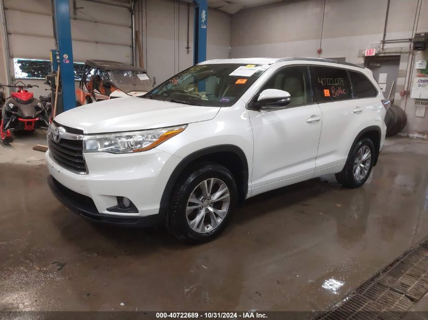 VIN 5TDJKRFH0FS190310 2015 TOYOTA HIGHLANDER no.2