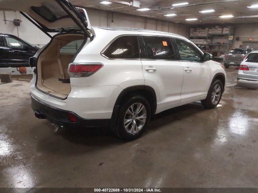 VIN 5TDJKRFH0FS190310 2015 TOYOTA HIGHLANDER no.4