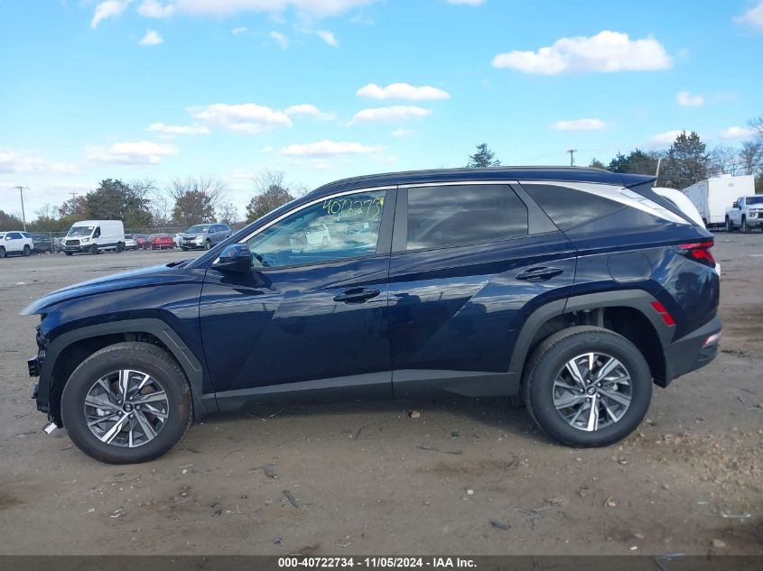 2024 Hyundai Tucson Hybrid Blue VIN: KM8JBCD12RU207459 Lot: 40722734