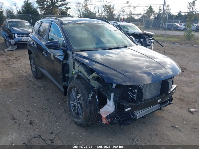 VIN KM8JBCD12RU207459 2024 Hyundai Tucson, Hybrid Blue no.1