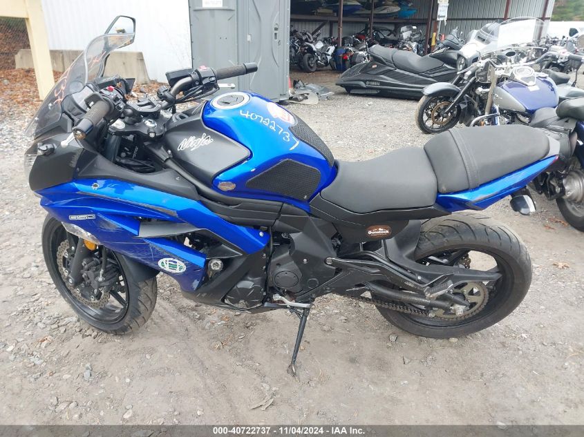 2013 Kawasaki Ex650 E VIN: JKAEXEE18DDA12392 Lot: 40722737