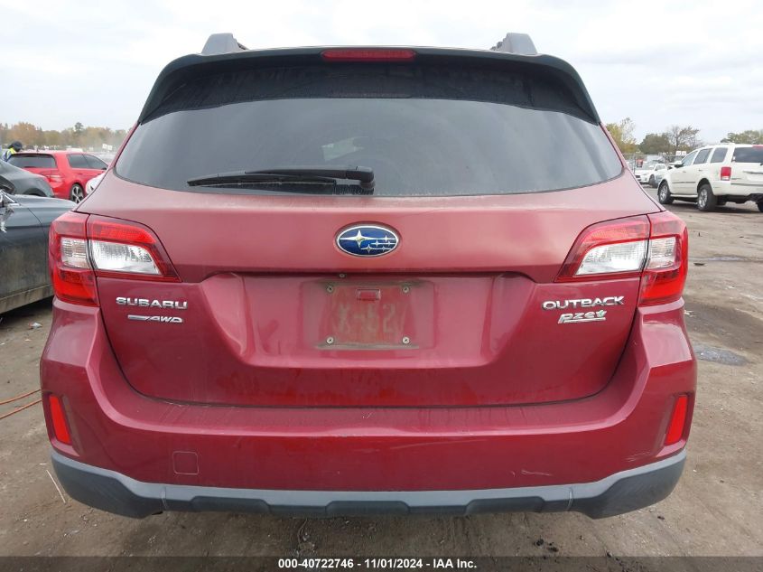 2015 Subaru Outback 2.5I Premium VIN: 4S4BSACC5F3317922 Lot: 40722746