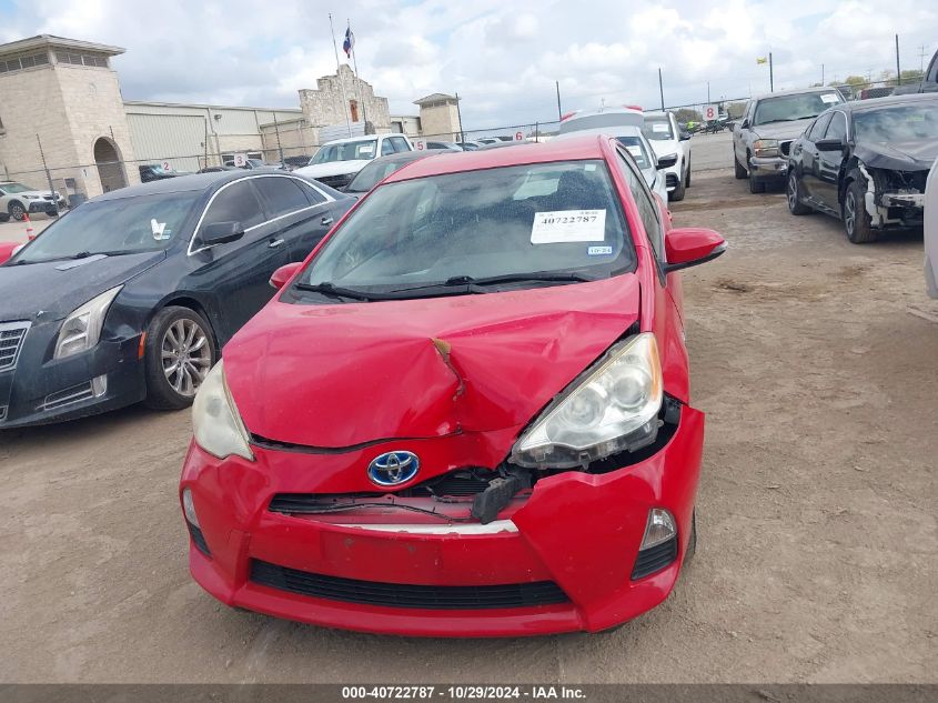 2012 Toyota Prius C Two VIN: JTDKDTB31C1519921 Lot: 40722787