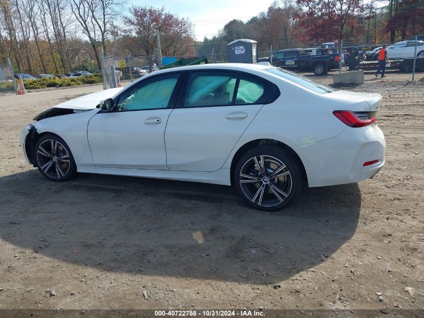 2023 BMW 330I xDrive VIN: 3MW89FF01P8D17222 Lot: 40722788