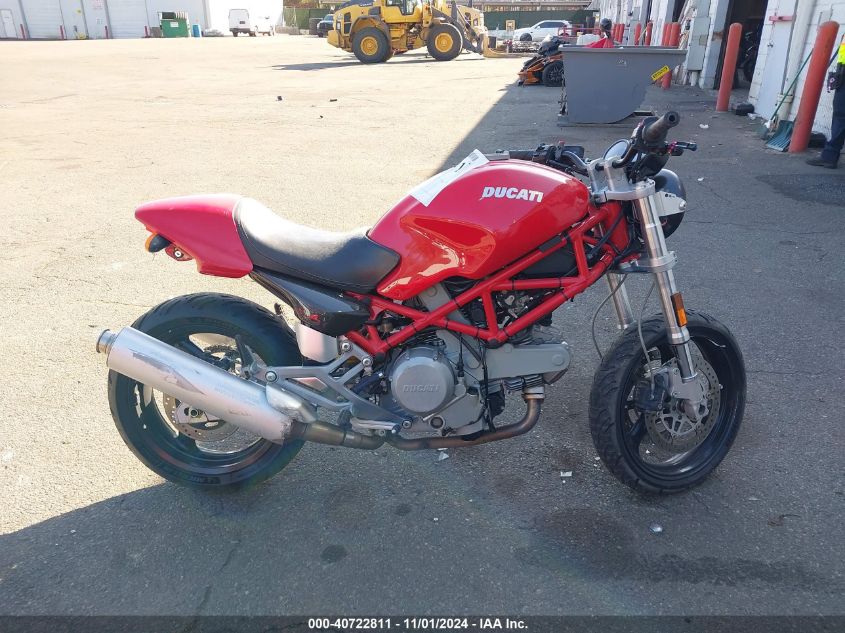 2006 Ducati Monster 620 VIN: ZDM1RA2K06B076429 Lot: 40722811