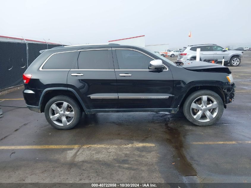 2013 Jeep Grand Cherokee Overland VIN: 1C4RJECT4DC533836 Lot: 40722858