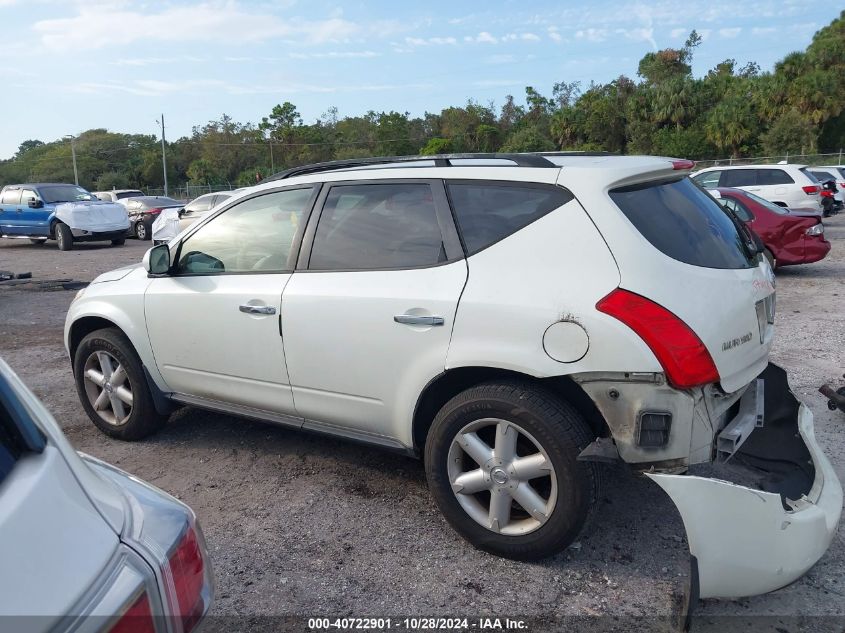 2004 Nissan Murano Se VIN: JN8AZ08W24W322388 Lot: 40722901