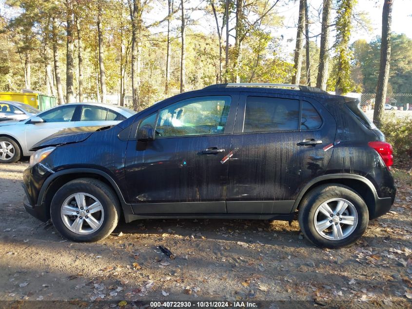 2022 Chevrolet Trax Awd Lt VIN: KL7CJPSM6NB506136 Lot: 40722930