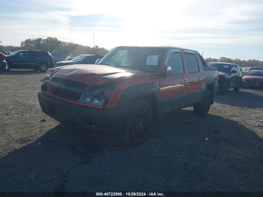 2002 Chevrolet Avalanche 1500 VIN: 3GNEK13T12G208910 Lot: 40722995