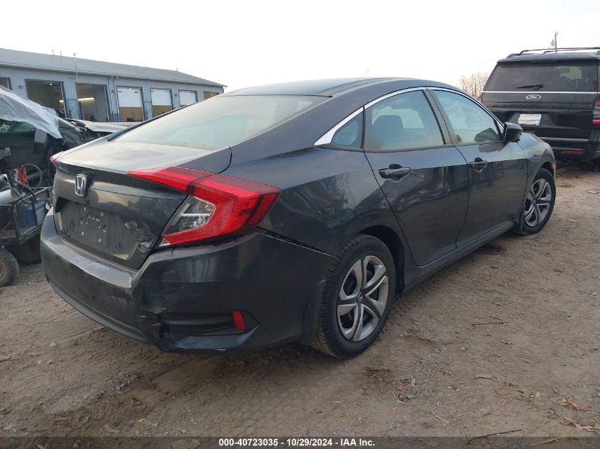 2018 Honda Civic Lx VIN: 19XFC2F54JE042860 Lot: 40723035