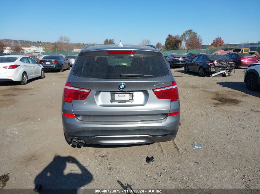 2016 BMW X3 xDrive28I VIN: 5UXWX9C5XG0D76007 Lot: 40723079