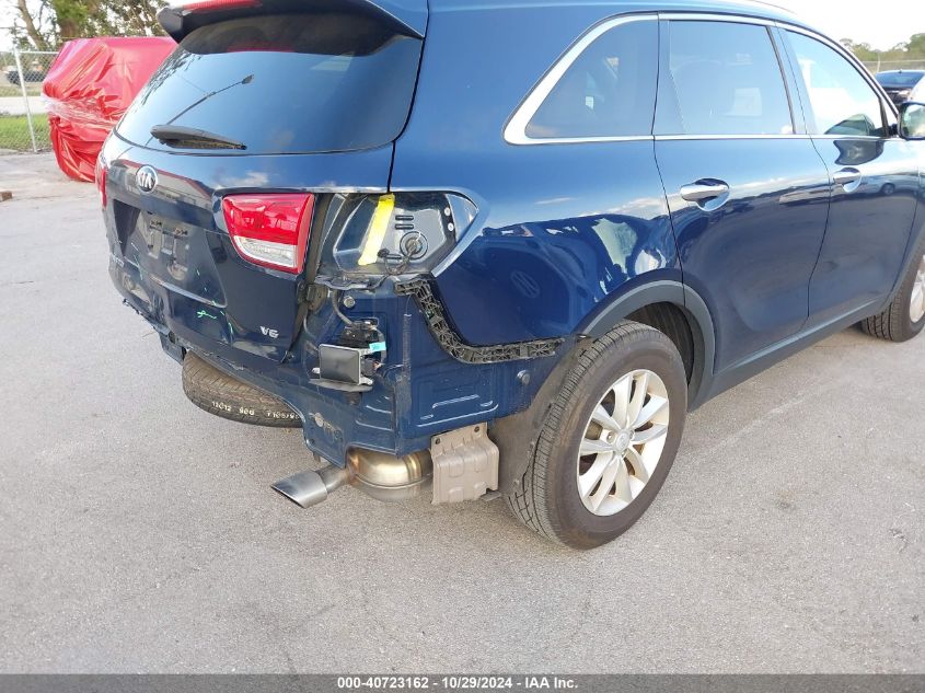 2018 Kia Sorento 3.3L Lx VIN: 5XYPG4A5XJG354230 Lot: 40723162