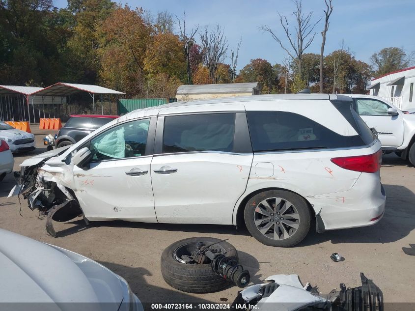 2022 Honda Odyssey Ex-L VIN: 5FNRL6H70NB039795 Lot: 40723164