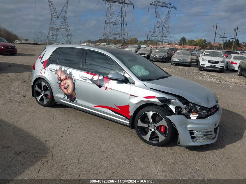 2017 VOLKSWAGEN GOLF GTI AUTOBAHN 4-DOOR/S 4-DOOR/SE 4-DOOR/SPORT 4-DOOR - 3VW547AU6HM012602