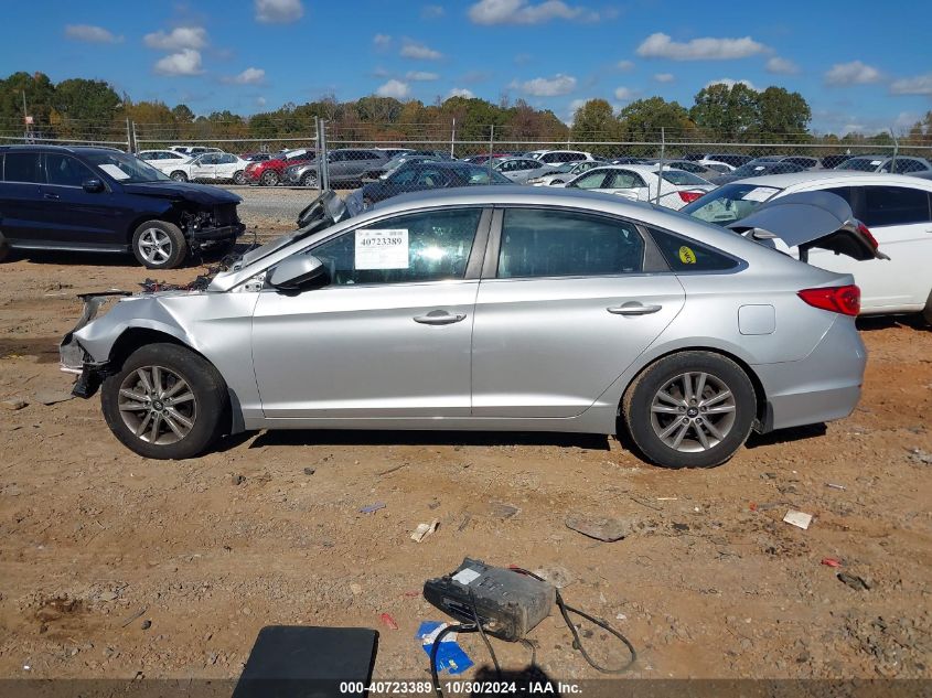 2017 Hyundai Sonata Se VIN: 5NPE24AF9HH553111 Lot: 40723389